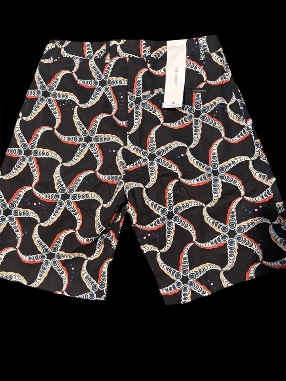 Navy Starfish-Patterned Shorts - Picture 3 of 5